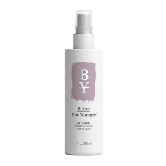 Better Not Younger Heat Protectant & Frizz Taming Spray Lightweight Hair Mist with Argan, Avocado Oil & Vitamin E Moisturizes, Softens & Protects from Styling Damage Safe for Color-Treated Hair
