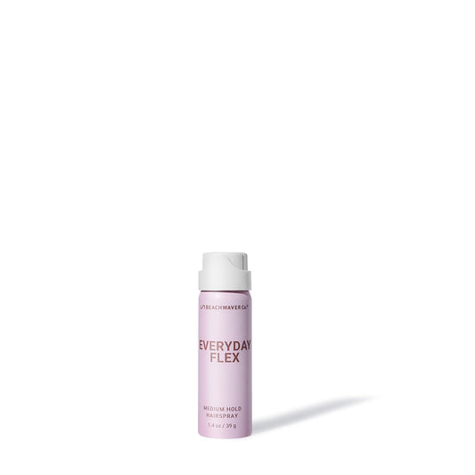 Beachwaver Everyday Flex Medium-Hold Hairspray - Travel Size (1.4 Oz) | NEW! Flexible, Long-Lasting, Medium Hold - Reduces Frizz & Adds Shine | Brazilian Berry Fragrance