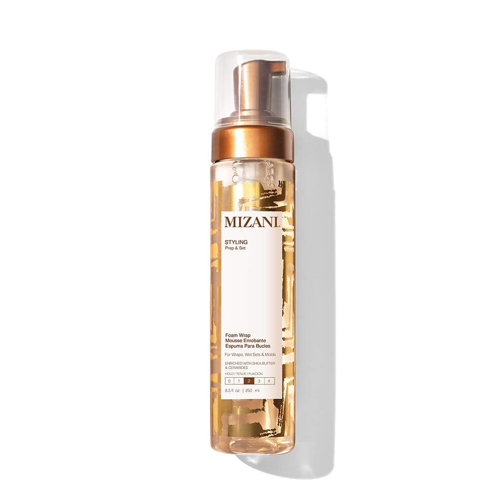 MIZANI Foam Wrap Curly Hair Styling Foam - Hydrates, Defines Natural Curls, Anti-Frizz, Non-Flaking, With Shea Butter, Smooth & Soft Hold
