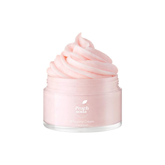 Ariul Peach Soda Whipping Cream Cleanser 24H Moisturizing, Hydrating & Soothing, Rich Foam with Peach Extract & Natural Ingredients, Korean Skin Care, 100g / 3.38 oz