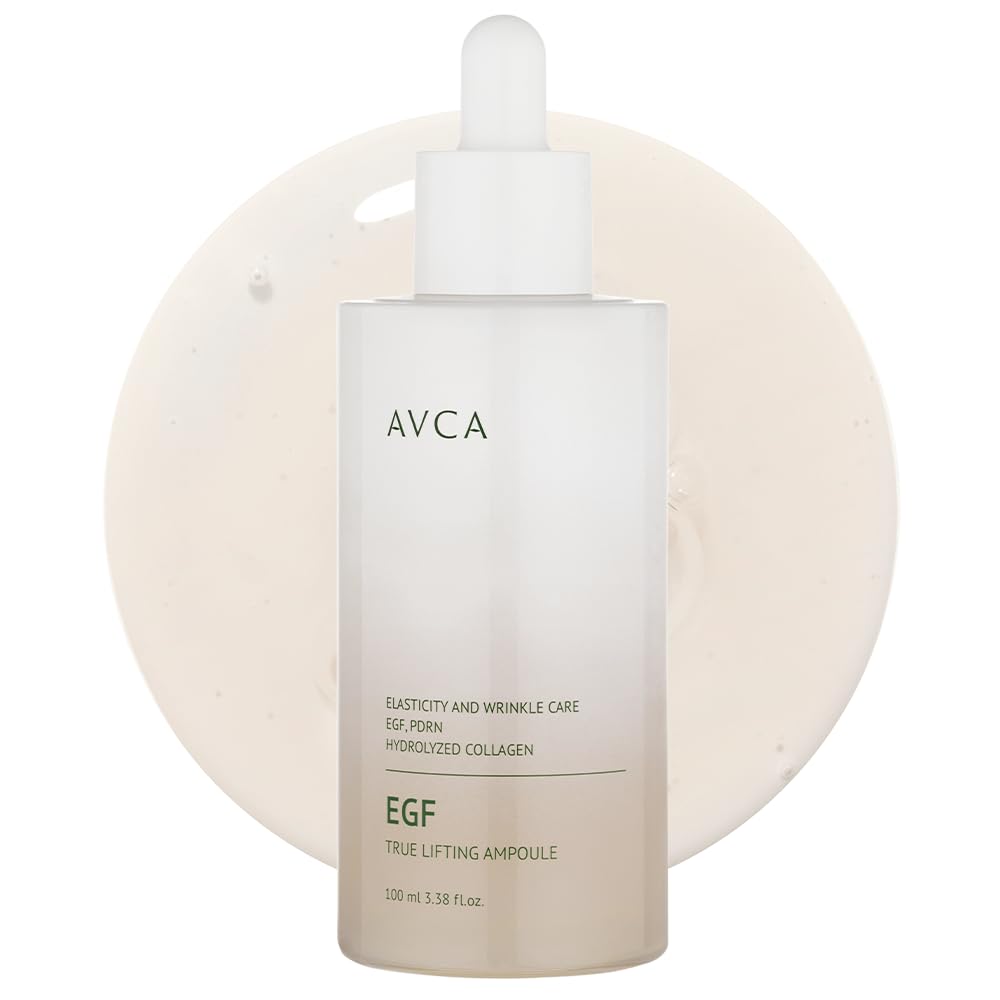AVCA EGF Firming Serum with Peptides for Smooth and Supple Skin 100ml/3.38Oz