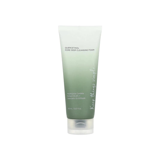 150ml/5.07 Fl.oz. Quercetinol Pore Deep Cleansing Foam, Facial Cleanser, Blackhead Remover, Korean Skincare
