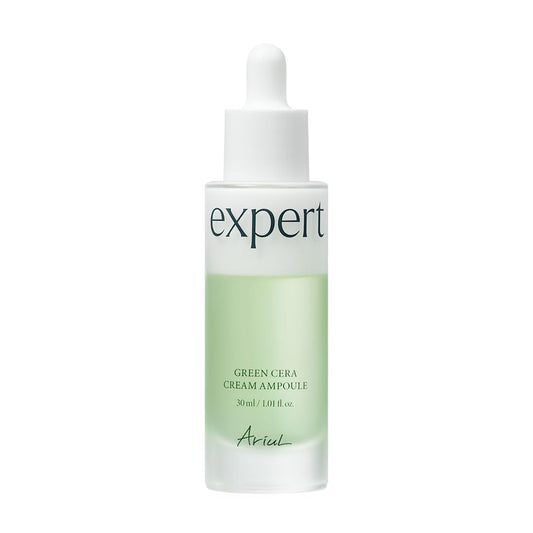 Ariul Expert Green Cera Cream Ampoule Retinol for Skin Firming, Carnosine & Mugwort Ceramide for Hydration & Barrier Support, Radiance Boosting, Vegan Formula, Korean Skin Care, 30ml / 1.01 fl. Oz