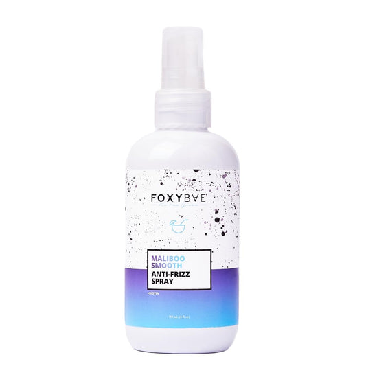 FoxyBae Anti Frizz Spray - with Biotin - Smoothes Hair, Hydrates, Nourishing - Lightweight Formula - Maliboo Smooth - 6 Fl Oz