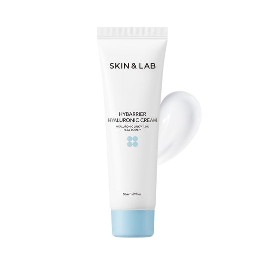 [SKIN&LAB] Hybarrier Hyaluronic Cream | Daily Facial Cream Moisturizer with Hyaluronic Link | Hydrate and Smooth Skin | Dermatological Tested | Hypoallergenic | For All Skin Types | 1.69 fl oz