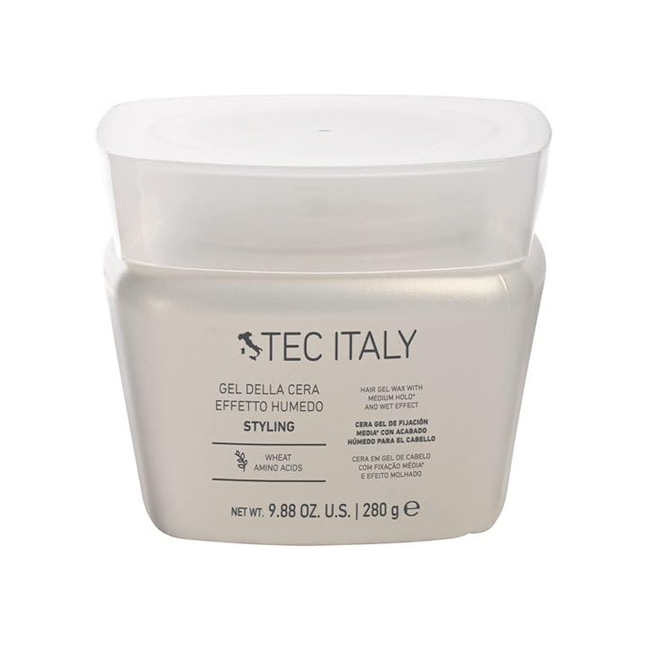 Tec Italy Styling Gel Efecto Humedo 280g, 9.88 Ounce (Pack of 1), Yellow