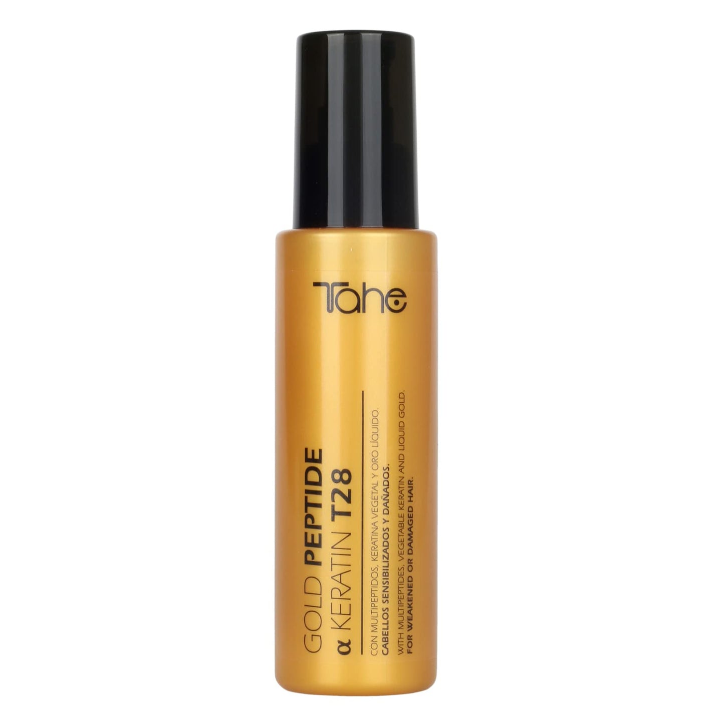 Tahe Gold Peptide Keratin Serum T28 for Damaged Hair with Multipeptides, Vegetable Keratin and Liquid Gold, 100 ml