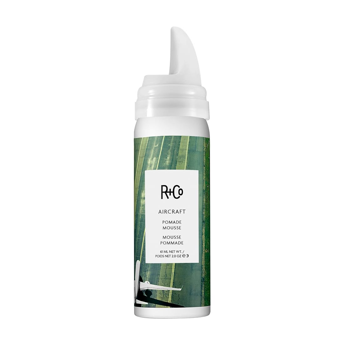 R+Co Aircraft Pomade Mousse | Lightweight Mousse for Texture, Volume & Definition | Anti-Frizz Hair Styling Foam for Tousled, Lived-In Looks | Vegan, Cruelty-Free & Paraben-Free