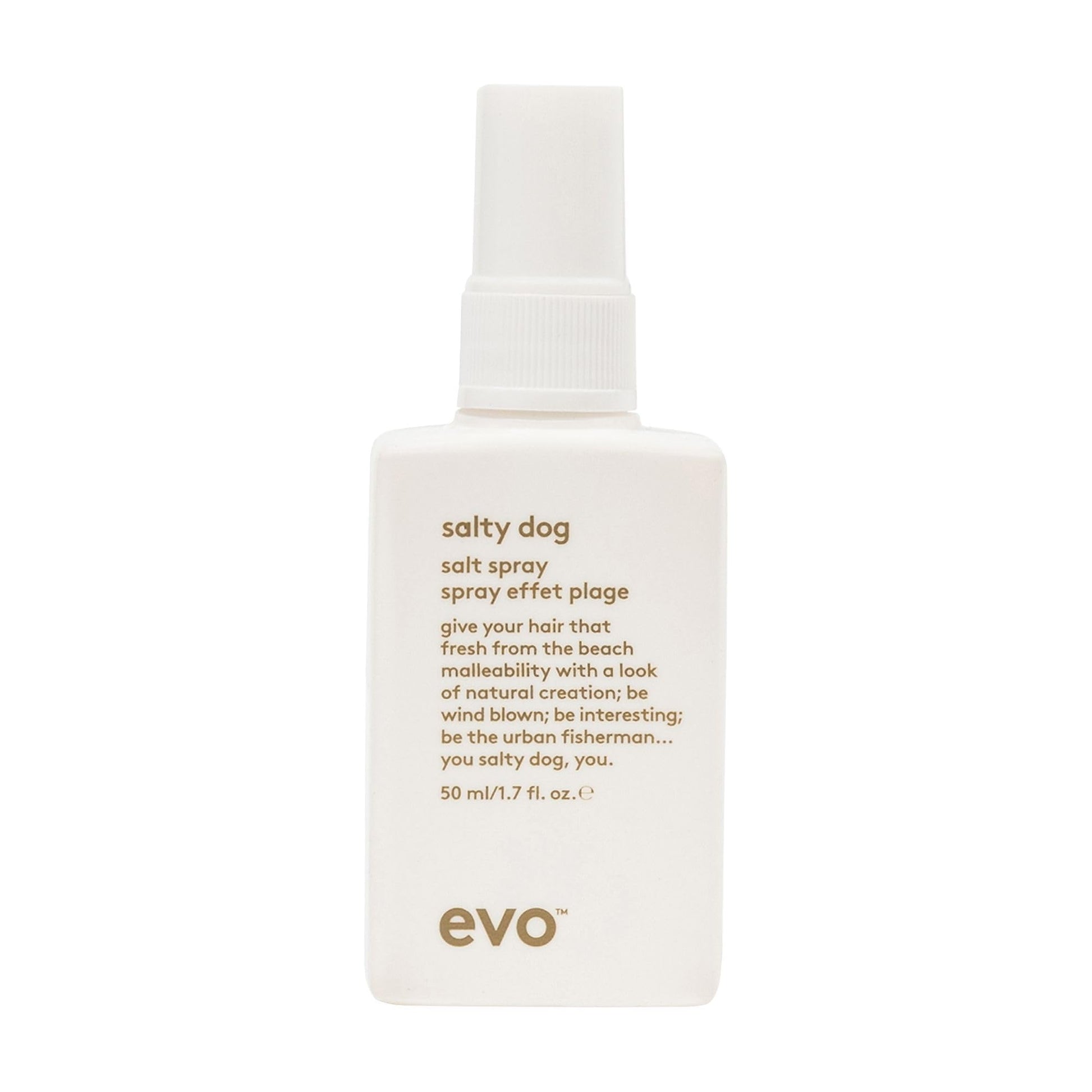 EVO Salty Dog Salt Spray - Hair Texture & Volume Spray - Beach Textured Hair, Natural Matte Finish - Travel Size, 50ml / 1.7fl.oz