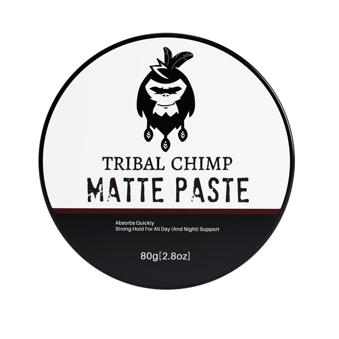 Matte Hair Styling Paste for Men Medium to Strong Hold, Matte Finish, Easy to Apply & Wash Out Styling Paste for All Hair Types, Texture & Volume Boost 80g