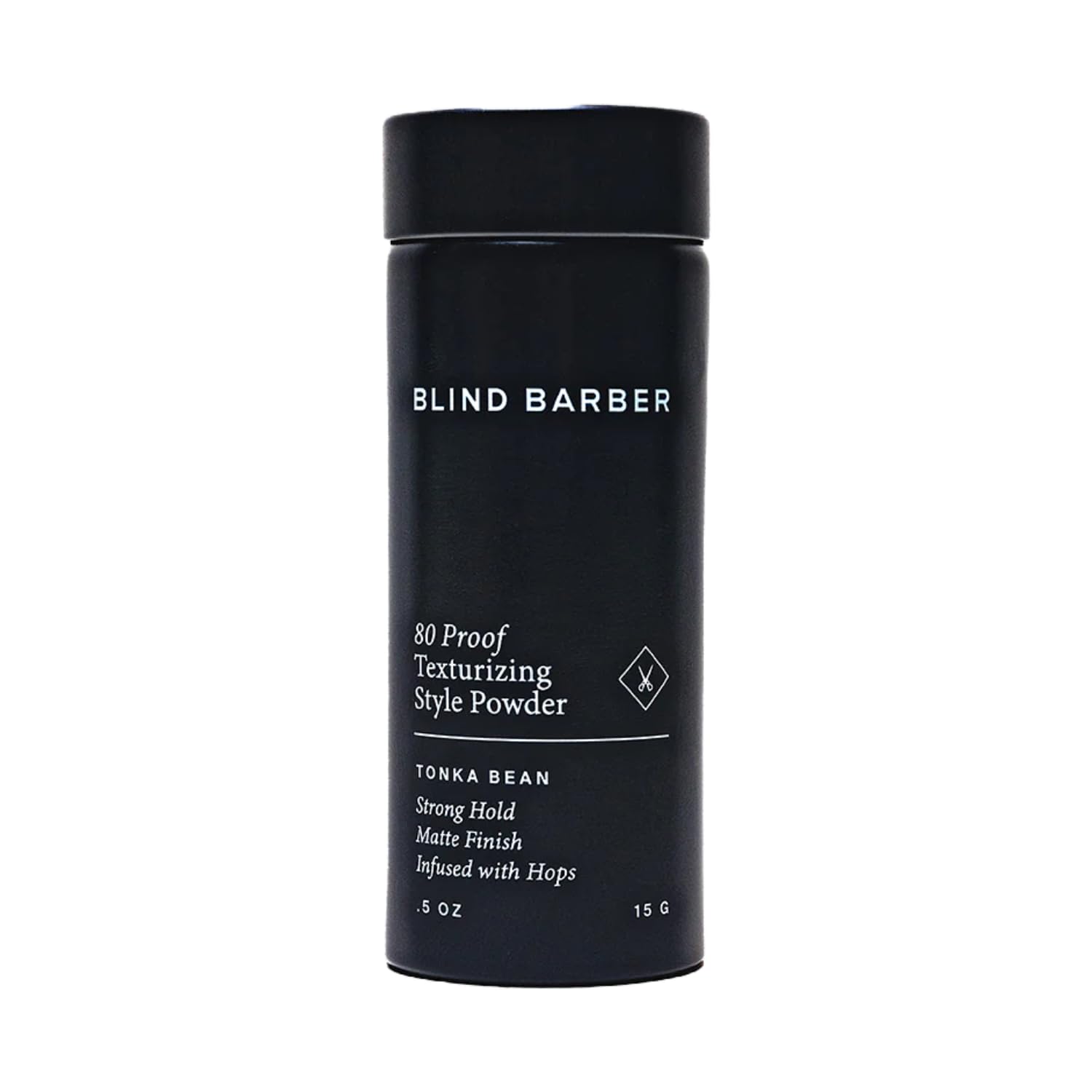 Blind Barber 80 Proof Texture Powder - Hair Styling Powder for Men - Build Weightless Volume - Medium-to-Strong Hold + Matte Look - Easy to Use - For All Hair Types (.5 Ounce)