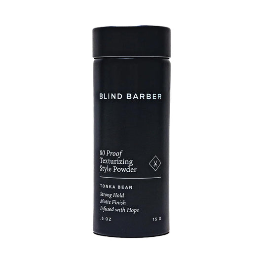 Blind Barber 80 Proof Texture Powder - Hair Styling Powder for Men - Build Weightless Volume - Medium-to-Strong Hold + Matte Look - Easy to Use - For All Hair Types (.5 Ounce)