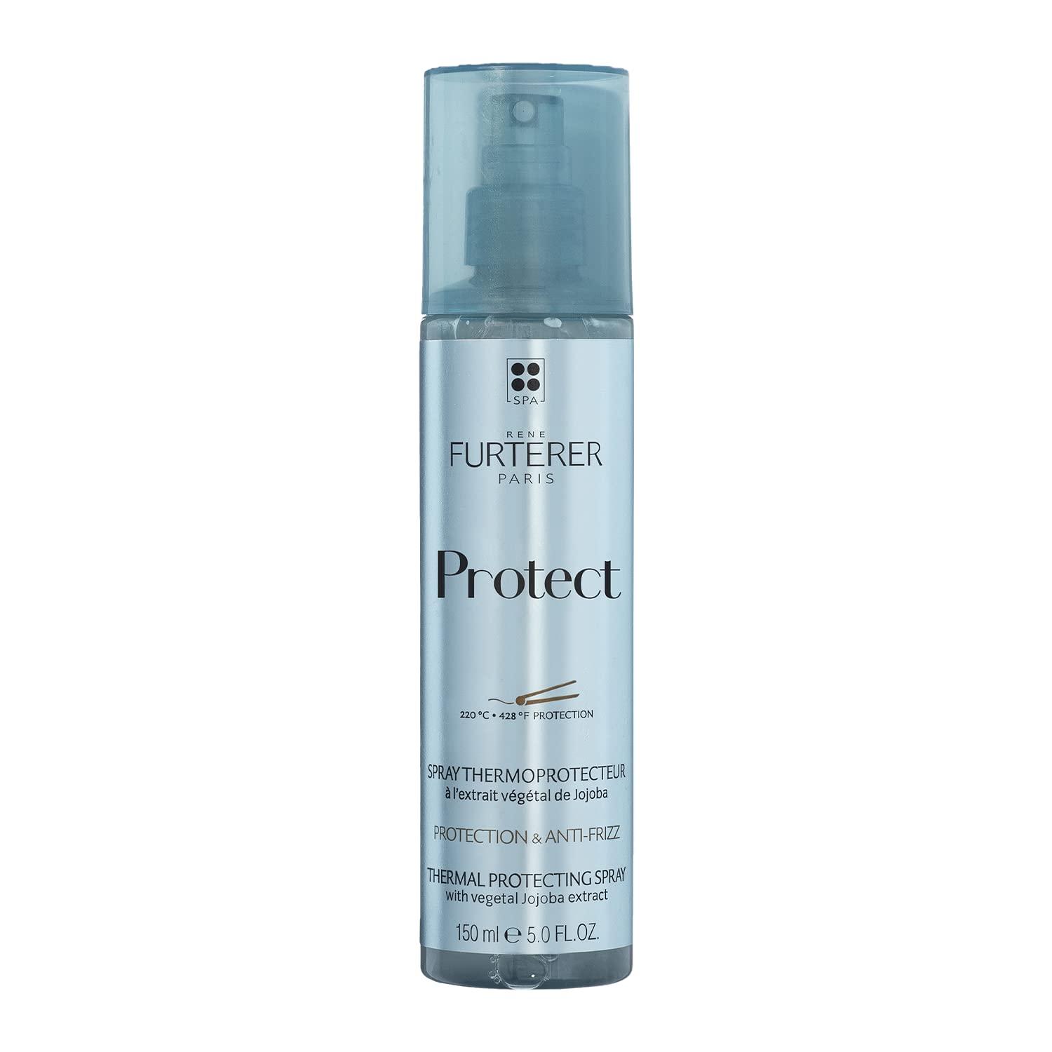 Rene Furterer PROTECT Thermal Protecting Spray - Protects Against Heat Damage - With Moisturizing Jojoba Extract - All Hair Types - Vegan & Silicone-Free - 5.0 fl. oz.