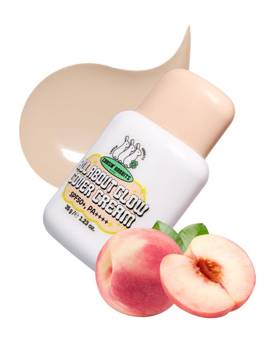 All About Glow Cover Cream 1.23 Oz, Lightweight, Hydrating, Long-Lasting Radiance for a Flawless Glow, Smooth Skin Texture, Vegan, Korean Makeup