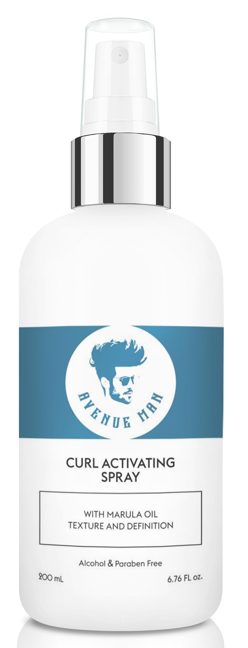 Avenue Man Curl Activating Spray - Frizz Free Activator for Defined, Irresistible Curls - Leave-In Conditioner with Marula Oil