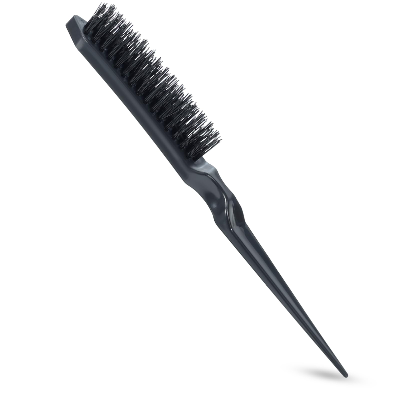 Teasing Hair Brush Slick Back Hair Brush Nylon Bristles Salon Styling Edge for Back Combing Lifting Create Volume Parting Stick for Women Men