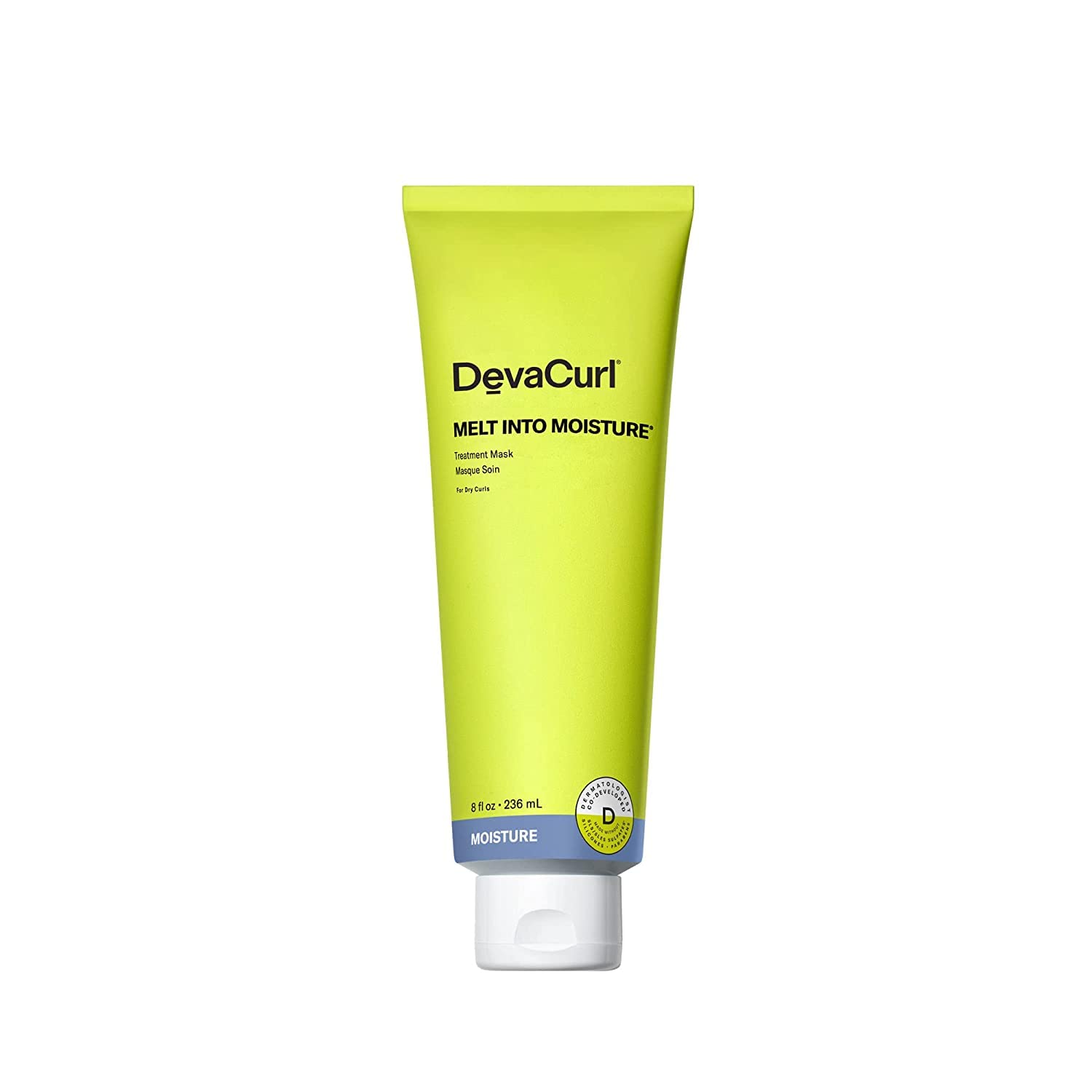 DevaCurl Melt Into Moisture Treatment Mask | Reduces Tangles | Leaves Curls Silky-Soft and Shiny