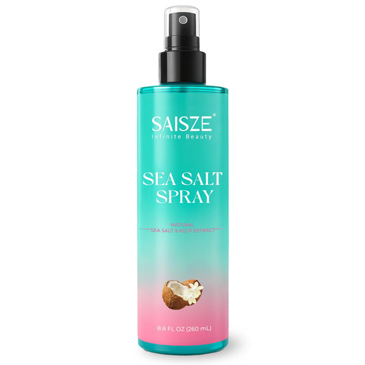 Sea Salt Spray for Women and Men, Travel Essentials, Beach Vacation Essentials, Coconut Volumizing Salt Water Spray, Effortlessly Achieve Beach, Wavy and Curly Hair, 8.8 oz