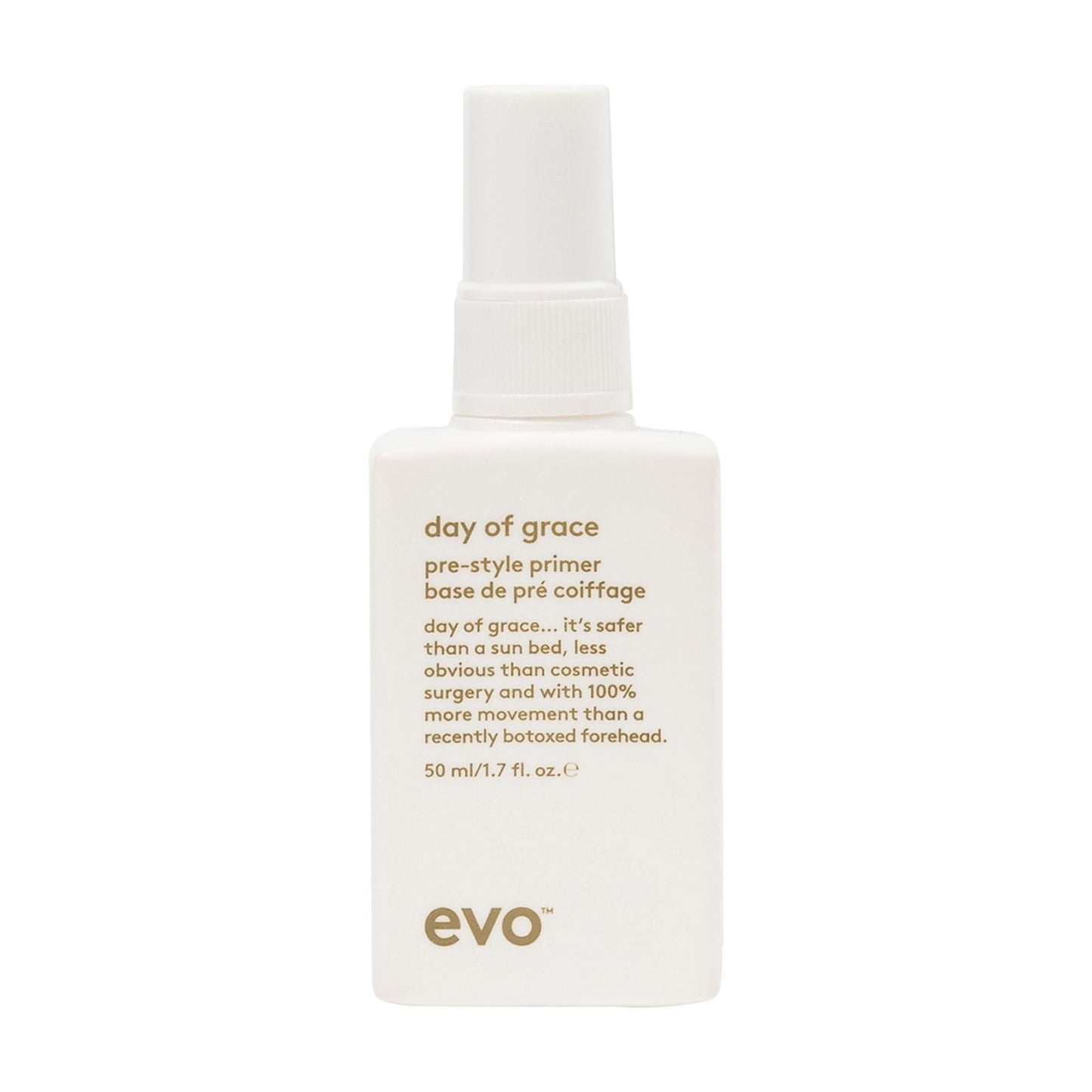 EVO Day of Grace Pre-Style Primer - Leave-in Heat Protectant Spray - Moisturizes, Detangles & Smooths Hair