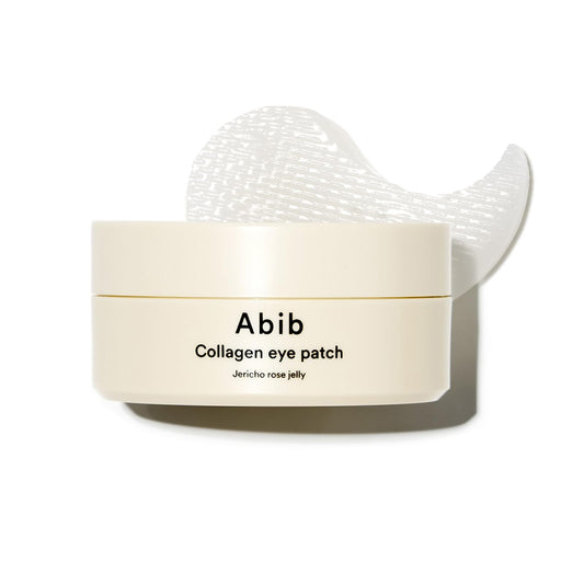 ABIB Collagen Eye Patch Jericho Rose Jelly 60 Patches, Korean Under Eye Patches for Puffy Eyes and Dark Circles, Anti-Wrinkle, Collagen, Caffeine, Niacinamide, Ceramide, Antioxidant, Skin Care