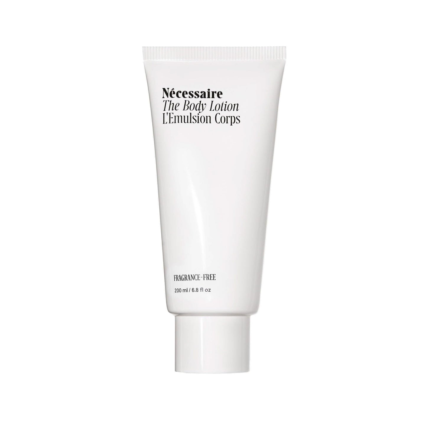 NŽcessaire The Body Lotion Fragrance-Free. Firming Body Lotion for Women & Men. 48 Hour Moisture. 5 Peptides, 2.5% Niacinamide, Vitamin C/E + Omega 6/9. Non-Comedogenic. 6.8 fl oz.