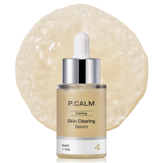 P.CALM Skin Clearing Serum Garlic Extract & TXA for Soothing and Evening Skin Tone, Korean Garlic Serum (30ml / 1.01 fl.oz)