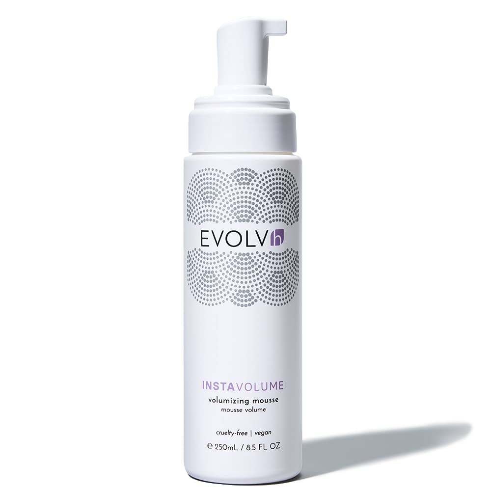 EVOLVh - Natural InstaVolume Volumizing Mousse | Vegan, Non-Toxic, Clean Hair Care (8.5 fl oz | 250 mL)