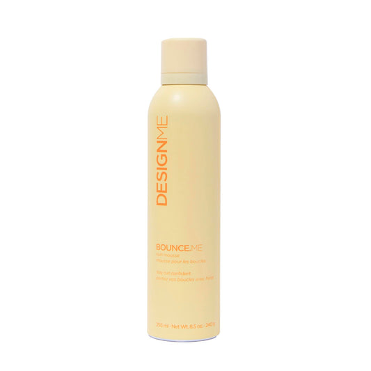Design.Me BOUNCE.ME Curl Mousse | Lightweight Curl Defining Mousse for Wavy & Curly Hair | Frizz Control, Humidity Resistant, Alcohol-Free Mousse for Hair Styling | CGM Approved