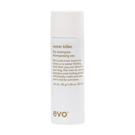 EVO Water Killer Dry Shampoo - Absorbs Oil to Refresh Hair, Reduces Damage from Excessive Washing - Hair Styling Spray