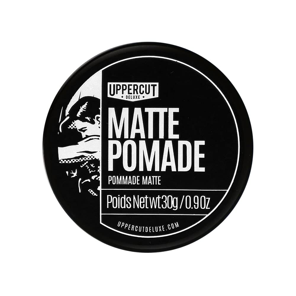 UPPERCUT DELUXE Matte Pomade Midi, Medium Hold, Matte Finish Water Based Matte Hair Styling Product Easy Wash Out, No Residue, 0.9 oz / 30g