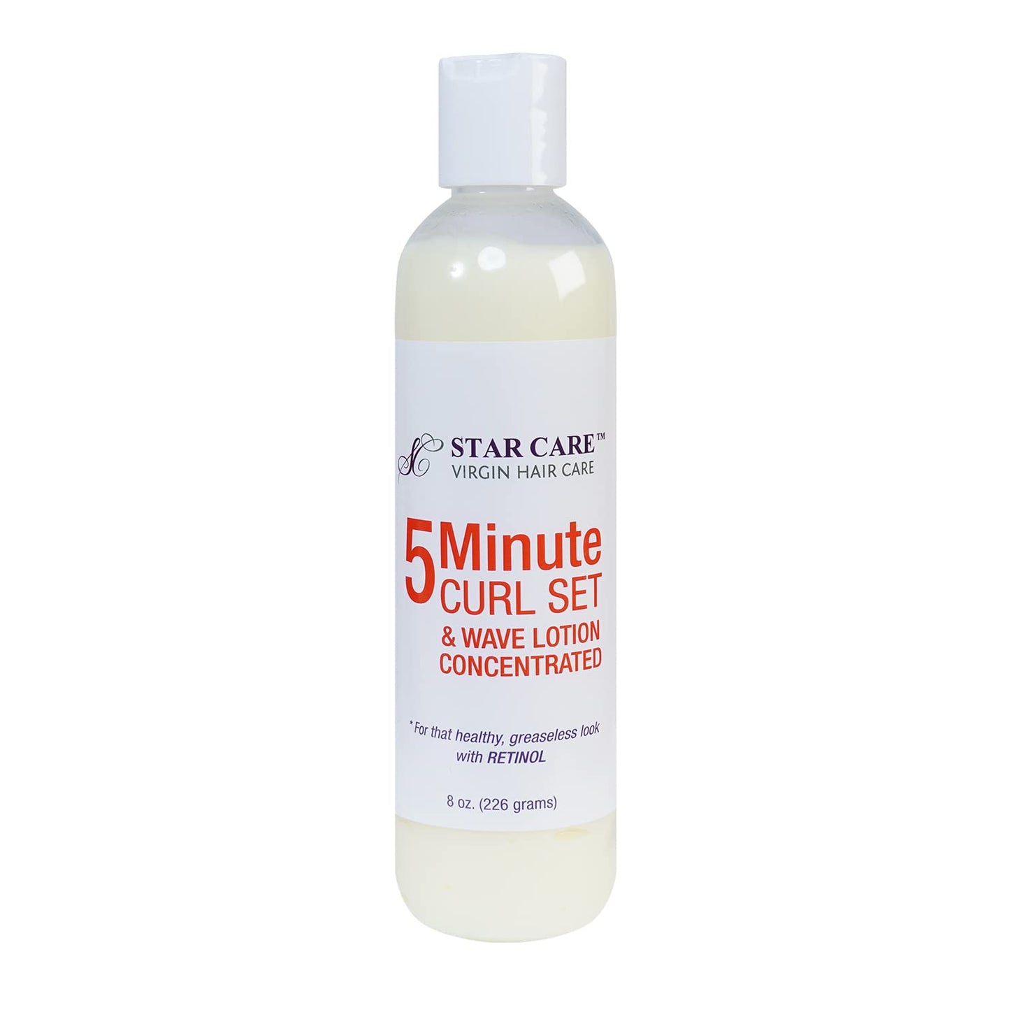 5 Minute Curl Set & Wave Lotion concentrated with Retinol, Adds Sheen, Repairs & Moisturizes, Ideal for Hairpieces, Braids & Perms 8oz/226g