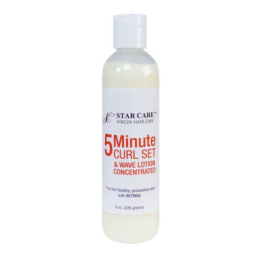 5 Minute Curl Set & Wave Lotion concentrated with Retinol, Adds Sheen, Repairs & Moisturizes, Ideal for Hairpieces, Braids & Perms 8oz/226g