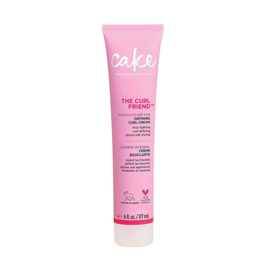 Cake Beauty Curl Defining Cream, The Curl Friend - Moisturizes and Defines Curls For Frizz Control & Detangling - Avocado Oil, Soybean Oil & Shea Butter For Curly Hair- 6 Fl Oz / 177 mL