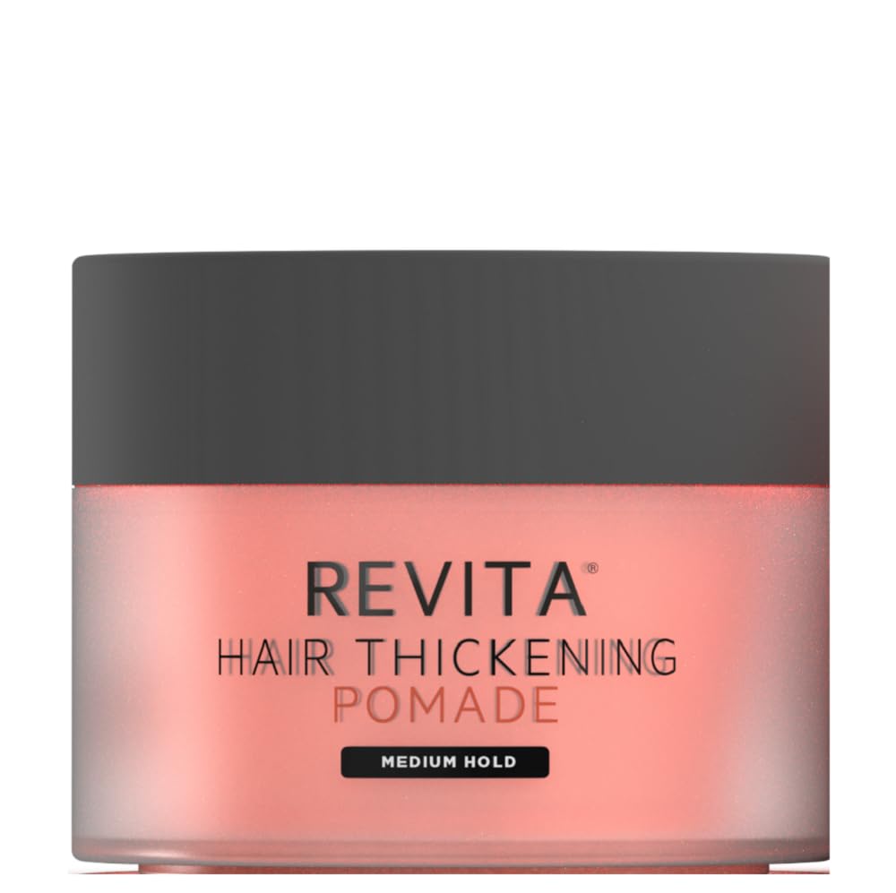 DS Labs Revita Thickening Hair Pomade for Men - Matte Styling Cream with Biotin, Caffeine & Beeswax, Medium Hold for Fuller-Looking Hair, 3.3 Fl Oz
