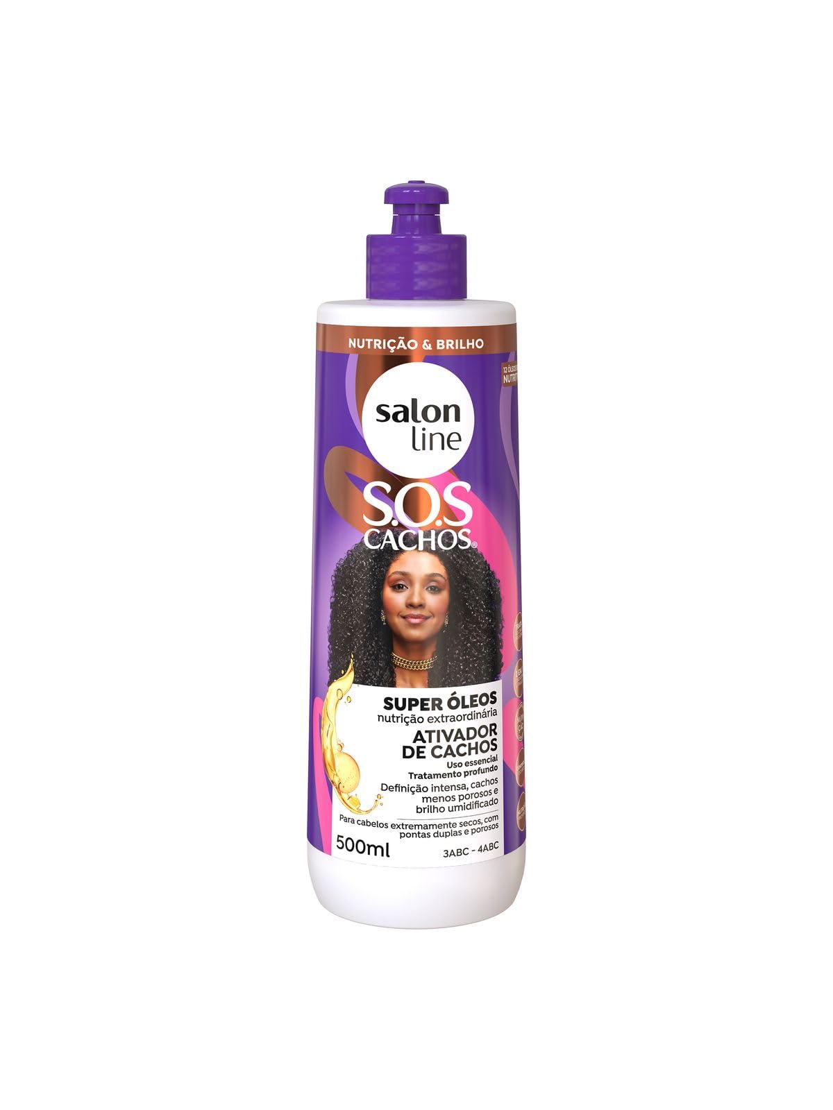 Salon Line SOS Cachos Ativador de Cachos Curl Activator 500 Ml | Super Oleos, SOS Curls, Super Oils, 16.90 Fl Oz