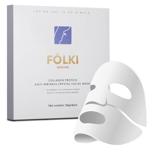 Bio-Collagen Overnight Masks, Deep Hydration, Reduce Wrinkles&Fine Lines, Elasticity Improvement, Shrink Pores, 34g x4ea (4 Count (Pack of 1))