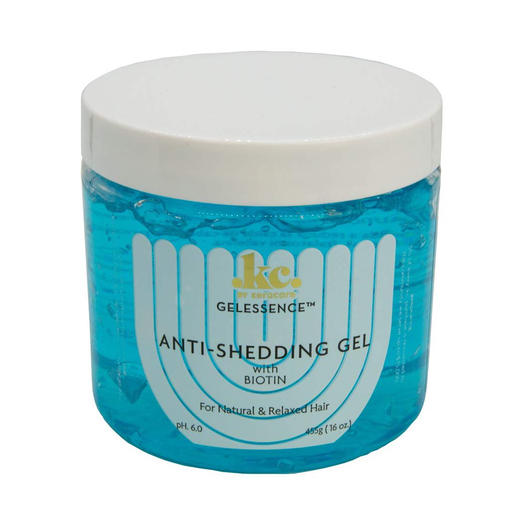 KeraCare GelEssence Anti-Shedding Gel - 16 ounce - with Biotin - Reduces Shedding and Breakage - Vegan - Flake Free - Adds Shine - Crunch Free - Nonstick Formula