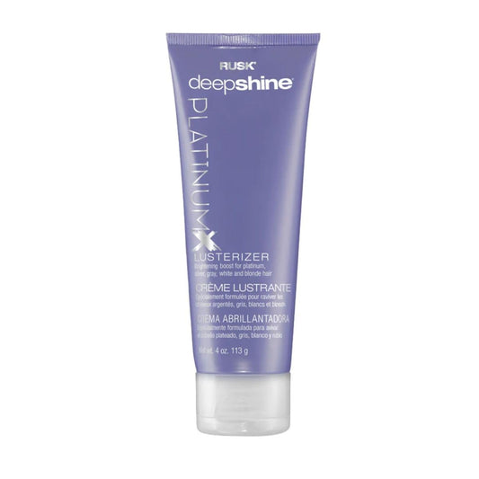 RUSK PlatinumX Lusterizer, Salon Formula Styling Cream to Boost Shine, Eliminate Brass, and Fight Frizz, 4 oz