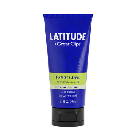 GREAT CLIPS LATITUDE Firm Style Gel | Hair Gel for Men | High Hold + High Shine | 5.1oz