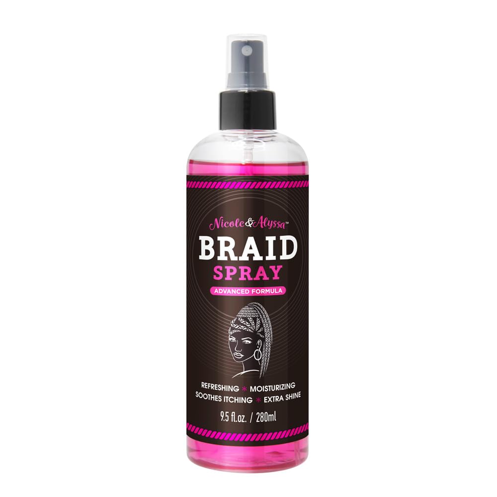 Braid Spray 9.5oz - Braid Sheen, Refreshing, Moisturizing, Soothes Itching, Extra Shine