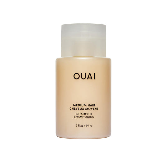 OUAI Medium Shampoo Travel Size - Hydrating Shampoo with Coconut Oil, Babassu, Kumquat Extract & Keratin - Strengthens, Nourishes & Adds Shine - Paraben & Sulfate Free Hair Care Products (3 Oz)