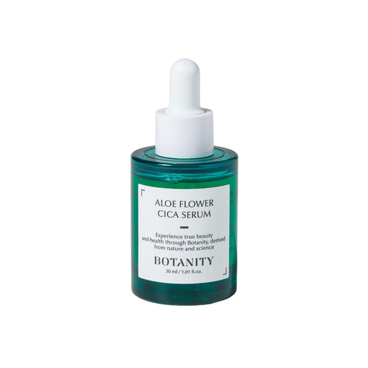 Aloe Flower Cica Serum, 1.01 fl. oz. (30ml), Korean Calming Glow Serum, Rapid Soothing & Moisturizing, For Sensitive Skin