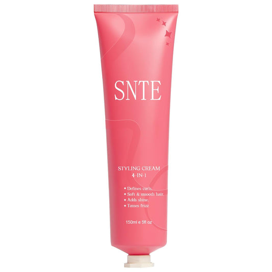 ‌4-in-1 Styling Cream for Flyaways & Curl Defining, Non-Greasy Smoothing Cream for Women & Kids, Add Shine Slick Back Hair, No White Flakes & Chemical Flavors Fly Away Hair Tamer