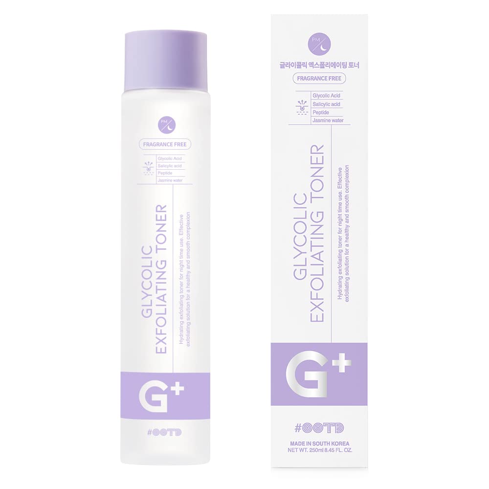 Aha Bha Toner [8.45 Fl Oz] - Glycolic Acid Toner, Salicylic Acid Toner, Face Toner for Women Anti Aging, Hydrating Exfoliating Toner for Night time use, Made in S.Korea