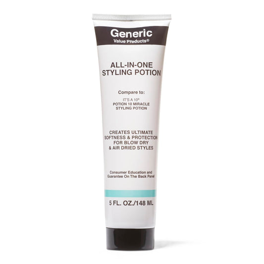 Generic Value Products AllinOne Styling Potion, Detangles, Reduces Frizz, Adds Softness and Shine, Lightweight, 5 Oz