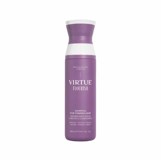 VIRTUE Flourish Sulfate Free Shampoo for Thinning Hair, Volumizing Hair Growth Product, Detoxifies and Repairs, Color Safe
