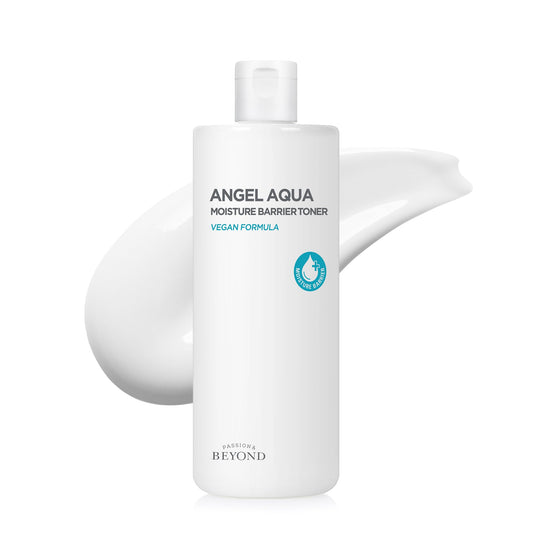 BEYOND Angel Aqua Korean Moisture Barrier Toner (16.9fl oz) - Moisture Barrier Strengthening for Sensitive Skin, Vegan Formula. Chervil, Hyaluronic Acid, PHA, Ceramide.