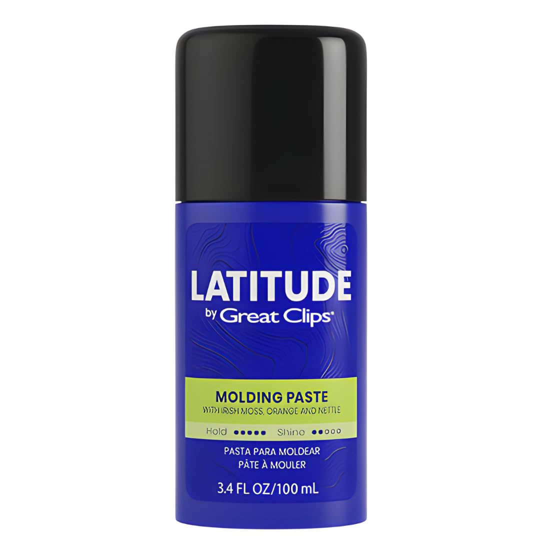 GREAT CLIPS LATITUDE Molding Paste | Hair Gel for Men | High Hold + Low Shine | 3.4oz