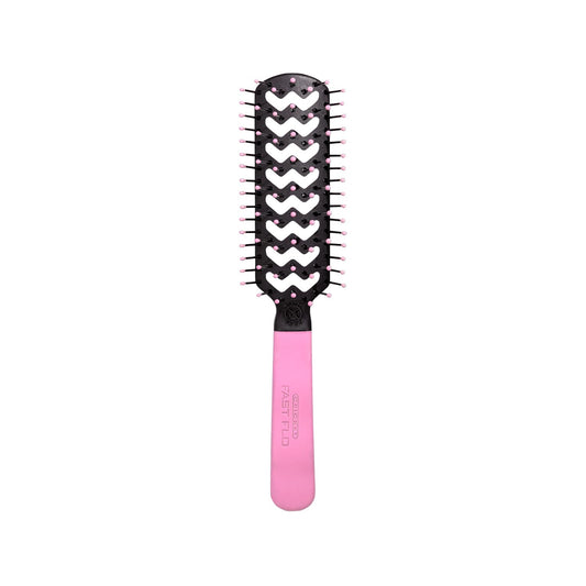 Cricket Static Free Fast Flo Color Vent Hair Brush for Blow Drying, Styling and Detangling for Long Short Thick Thin Curly Straight Wavy All Hair Types, Pink-182 (Light Pink)