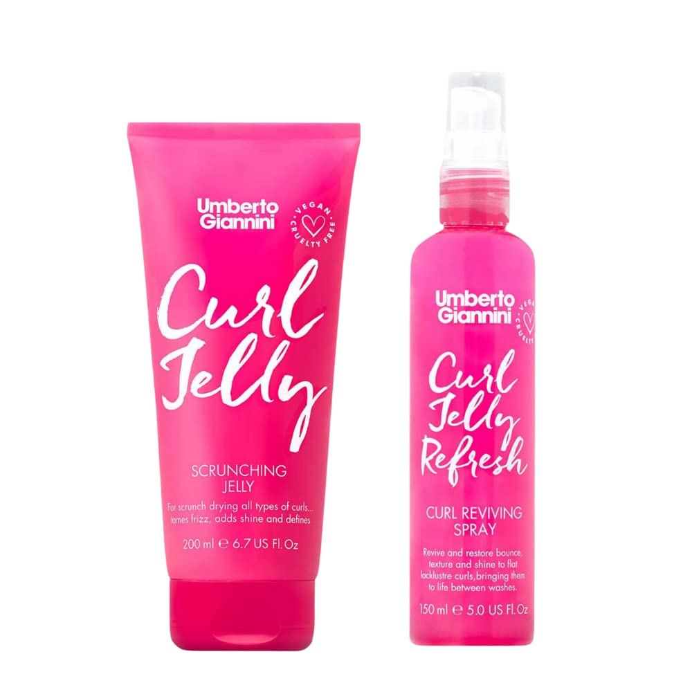 Umberto Giannini Curl Jelly - Vegan, Frizz Control Hair Styling Agent for Curly or Wavy Hair